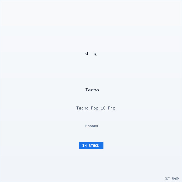Tecno Pop 10 Pro