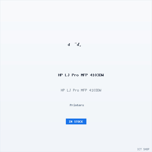 HP LJ Pro MFP 4103DW