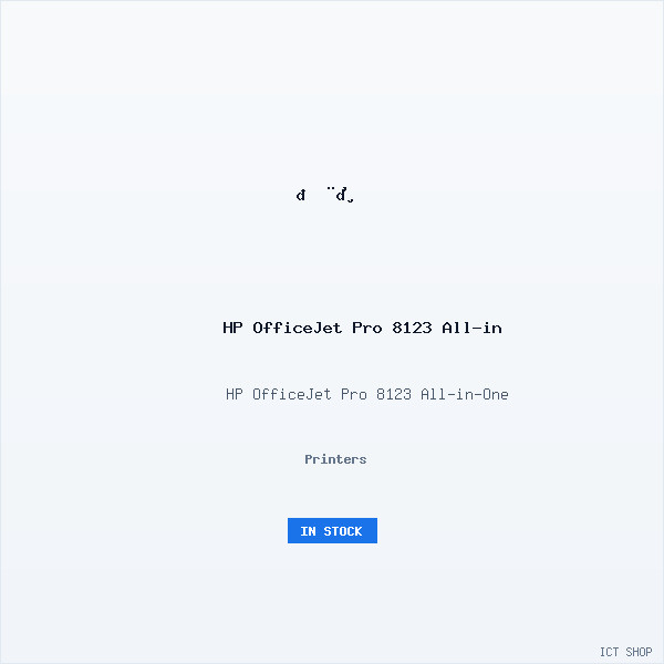 HP OfficeJet Pro 8123 All-in-One